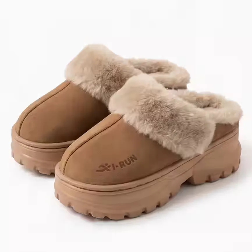 Fotografía de Pantuflas Marron Zueco Plataforma