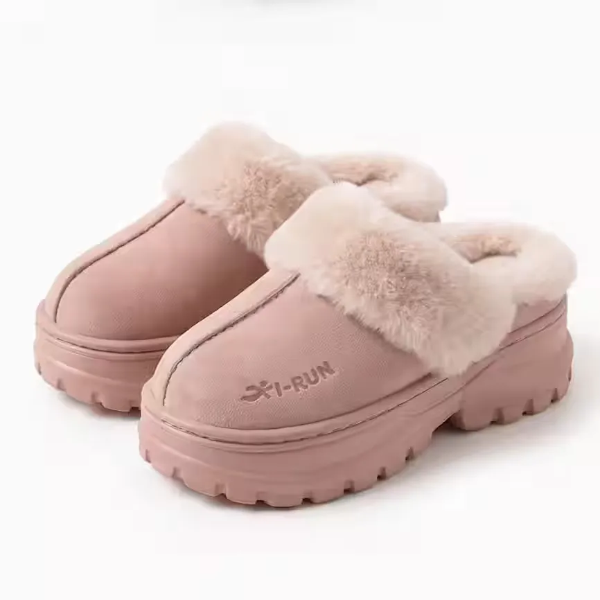 Fotografía de Pantuflas Rosas Zueco Plataforma